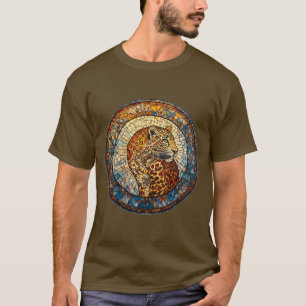 Leopard med varma och svala toner t shirt