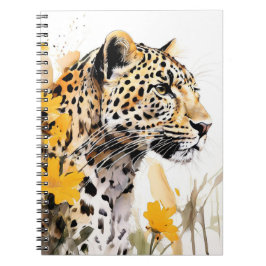 Leopard mellan Blommor Journal Anteckningsbok