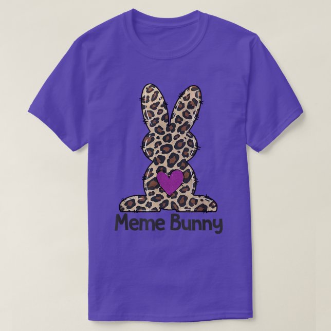 Leopard Meme Påskhare Meme Life Glad påsk T Shirt (Design framsida)