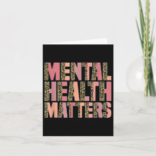 Leopard Mental Health S Awareness Månad Kort