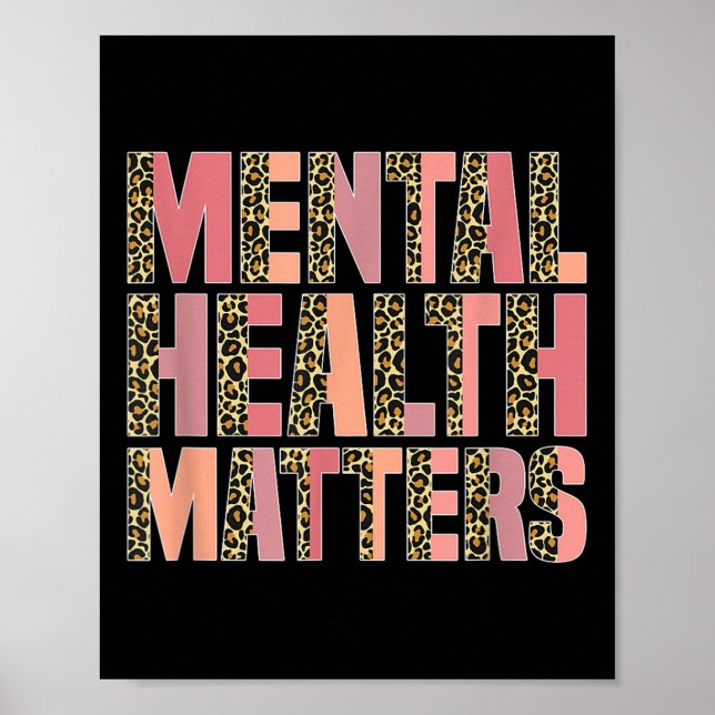 Leopard Mental Health S Awareness Månad Poster (Framsidan)