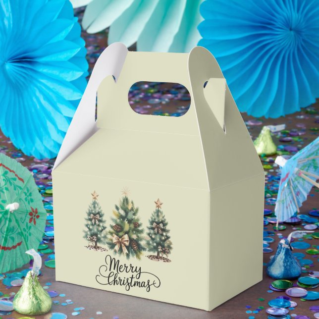 Leopard Merry Christmas Tree Coquette Bow Xmas Presentaskar (Part)