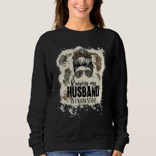 Leopard Messy Bun, som har löst upp min Make är E T Shirt