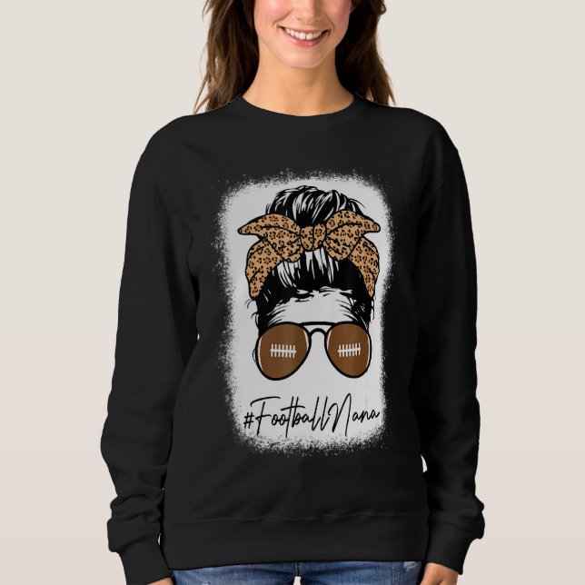 Leopard Messy Bun T Shirt (Framsida)