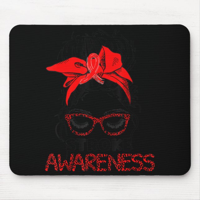 Leopard Messy Hair Bun Stroke Awareness Survivor W Musmatta (Framsidan)