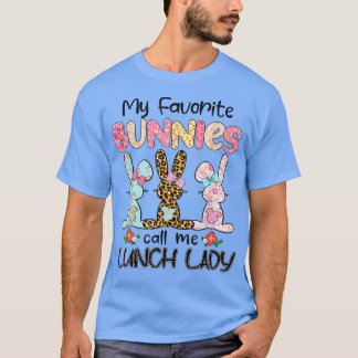Leopard Min favoritbunnies kallar mig Lunch Dam Ea T Shirt
