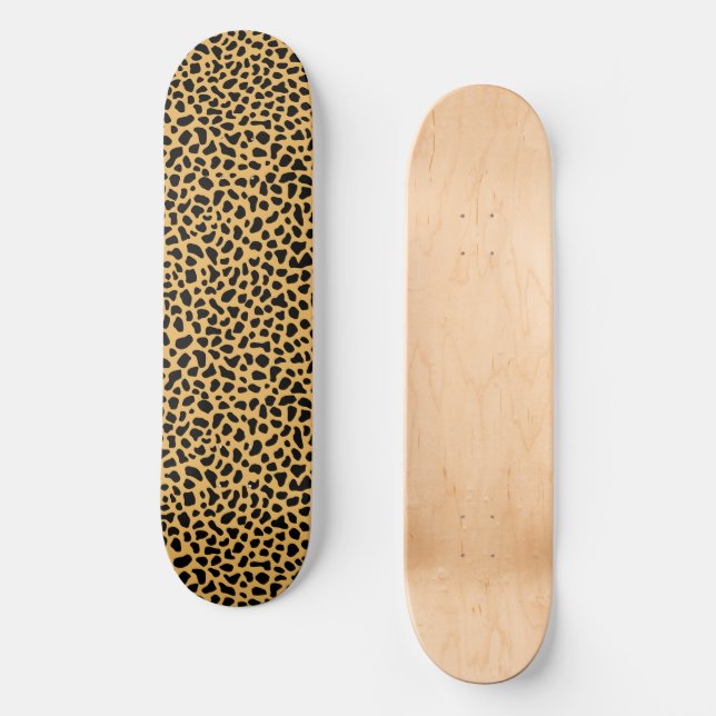 Leopard Mini Skateboard Bräda 18,5 Cm (Framsida)