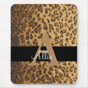 Leopard Monogram Initial Brev A-dator Musmatta
