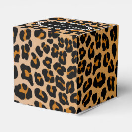 Leopard monogram presentaskar