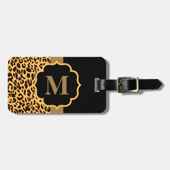 Leopard Mönster Bagagebricka (Horisontell Framsida)