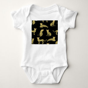 Leopard Mönster: Black Background Cheetah T Shirt