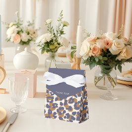 Leopard Mönster-Blue och Brown- Presentaskar