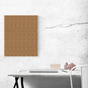 Leopard Mönster Brown Poster