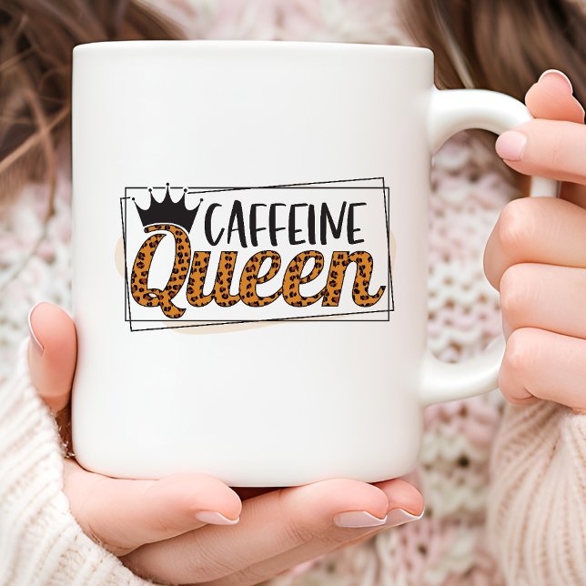 Leopard Mönster Caffeine Queen Coffee Mugg (Skapare uppladdad)