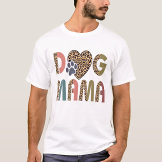 Leopard Mönster Hund's Footprint Hund Women Hund T Shirt
