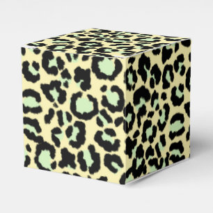 Leopard Mönster i Mint Grönt om havsmjöl Presentaskar