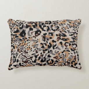 Leopard mönster, jaguar mönster, djur päls prydnadskudde