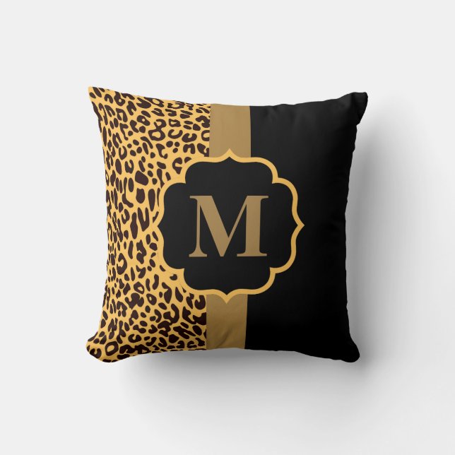 Leopard Mönster Kudde (Framsida)