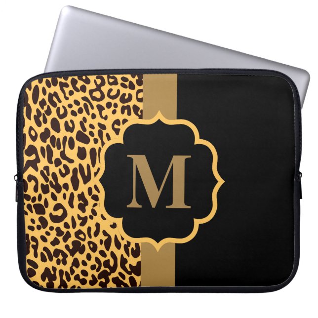 Leopard Mönster Laptop Fodral (Framsidan)