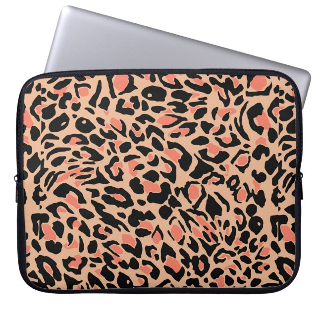 Leopard mönster laptop fodral (Framsidan)