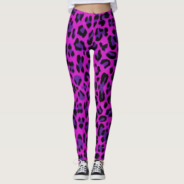 Leopard mönster leggings (Framsida)