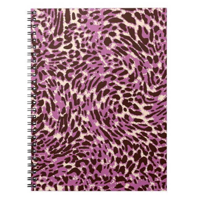 Leopard Mönster, Leopard Print, Animal print  Anteckningsbok (Framsidan)