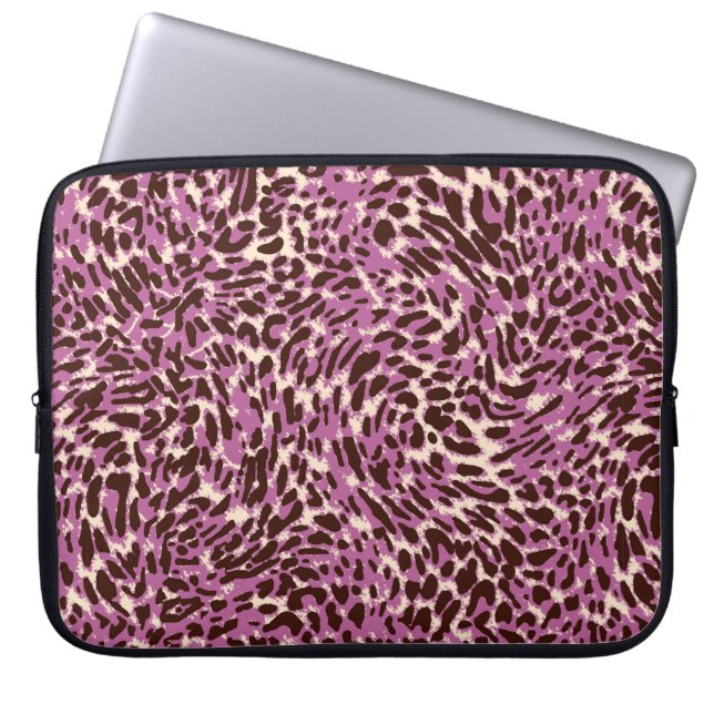 Leopard Mönster, Leopard Print, Animal print  Laptop Fodral (Framsidan)