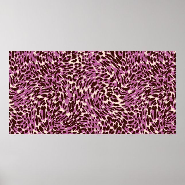 Leopard Mönster, Leopard Print, Animal print Poster (Framsidan)