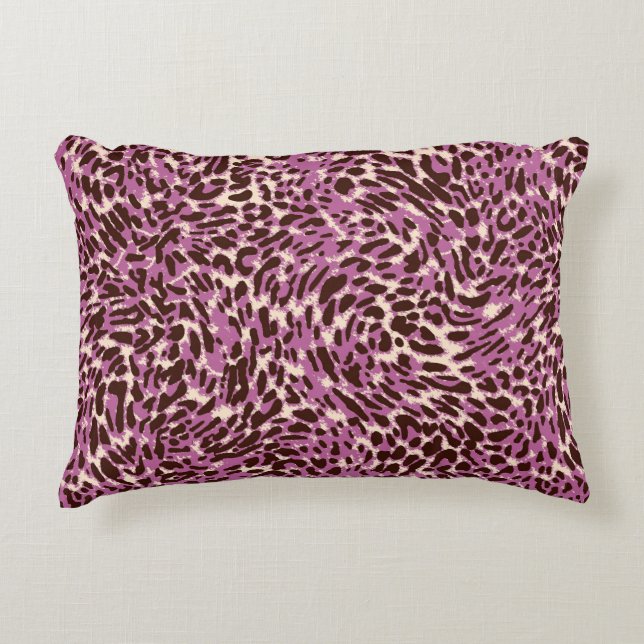 Leopard Mönster, Leopard Print, Animal print  Prydnadskudde (Framsidan)