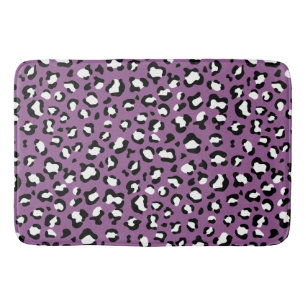 Leopard Mönster, leopard Spots, Lila Leopard Badrumsmatta