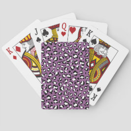 Leopard Mönster, leopard Spots, Lila Leopard Casinokort