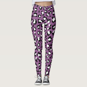 Leopard Mönster, leopard Spots, Lila Leopard Leggings