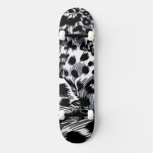 Leopard Mönster Mini Skateboard Bräda 18,5 Cm