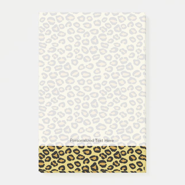 Leopard Mönster Post-it Block (Framsida)