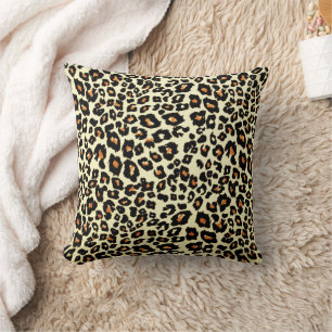 Leopard Mönster Retro Stil Dekorativ kudde