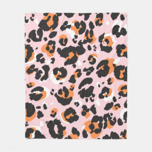 Leopard mönster sömlös. Klassiskt leo struktur. Fleecefilt
