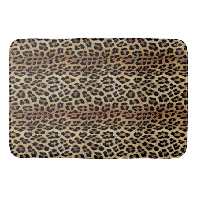Leopard mönster, tiger, leopard skin, mode, badrumsmatta (Framsidan)