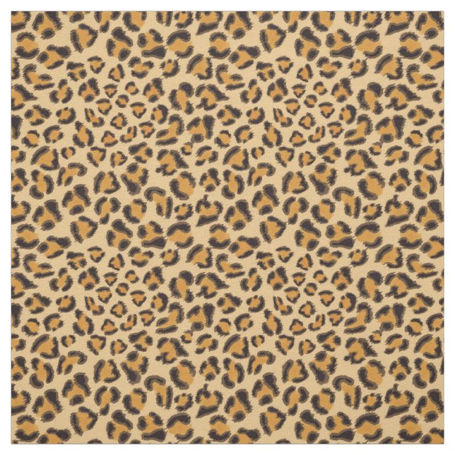 Leopard mönster tyg (Provkarta)