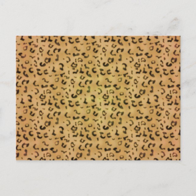 Leopard Mönster Vykort (Framsida)