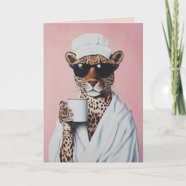 Leopard MorgVibes Inbjudan (Framsida)