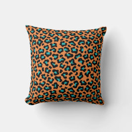 Leopard (Mörk Orange Print) Kudde