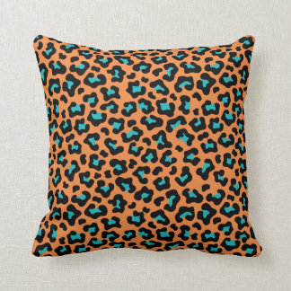 Leopard (Mörk Orange Print) Kudde