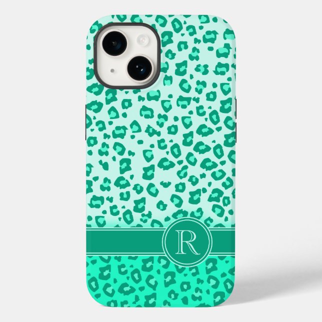 Leopard, myntmynta, iphone case (Baksida)