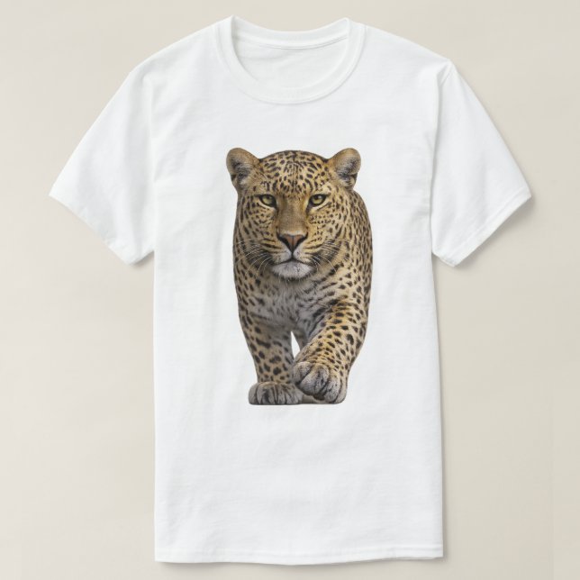 Leopard närmar sig t shirt (Design framsida)