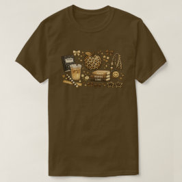 Leopard Neutral Estetisk Lärarliv Tillbaka Till Sk T Shirt