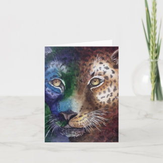 Leopard Note Card Kort
