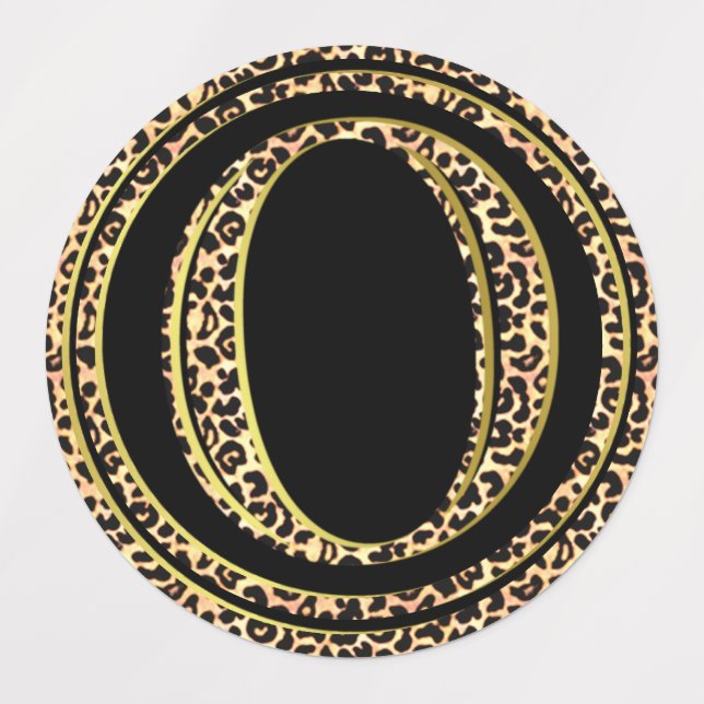 Leopard O Klistermärke (Design 3)