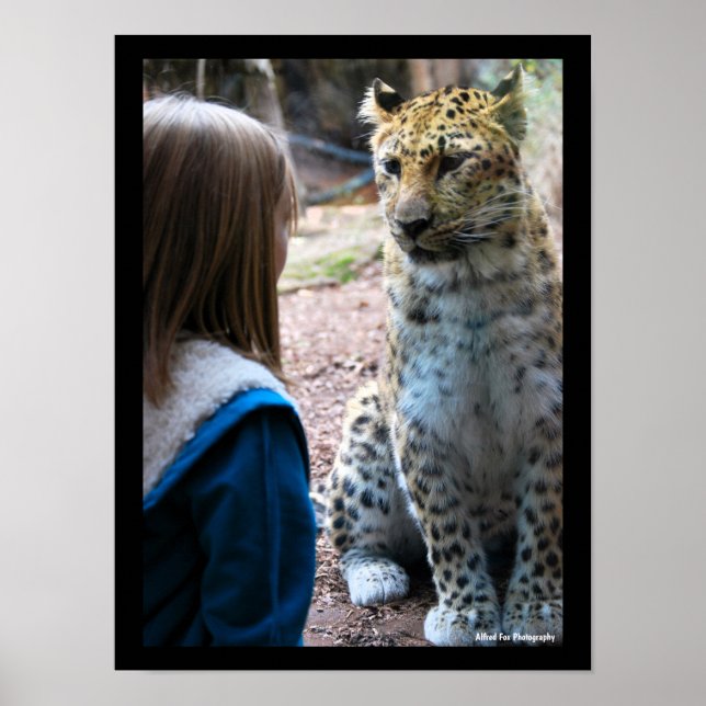 Leopard och barn poster (Framsidan)