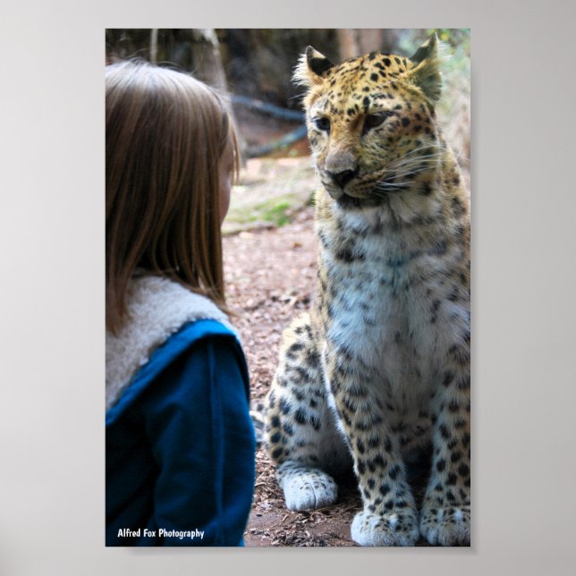 Leopard och barn poster (Framsidan)