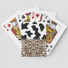 Leopard och Cowhide Casinokort